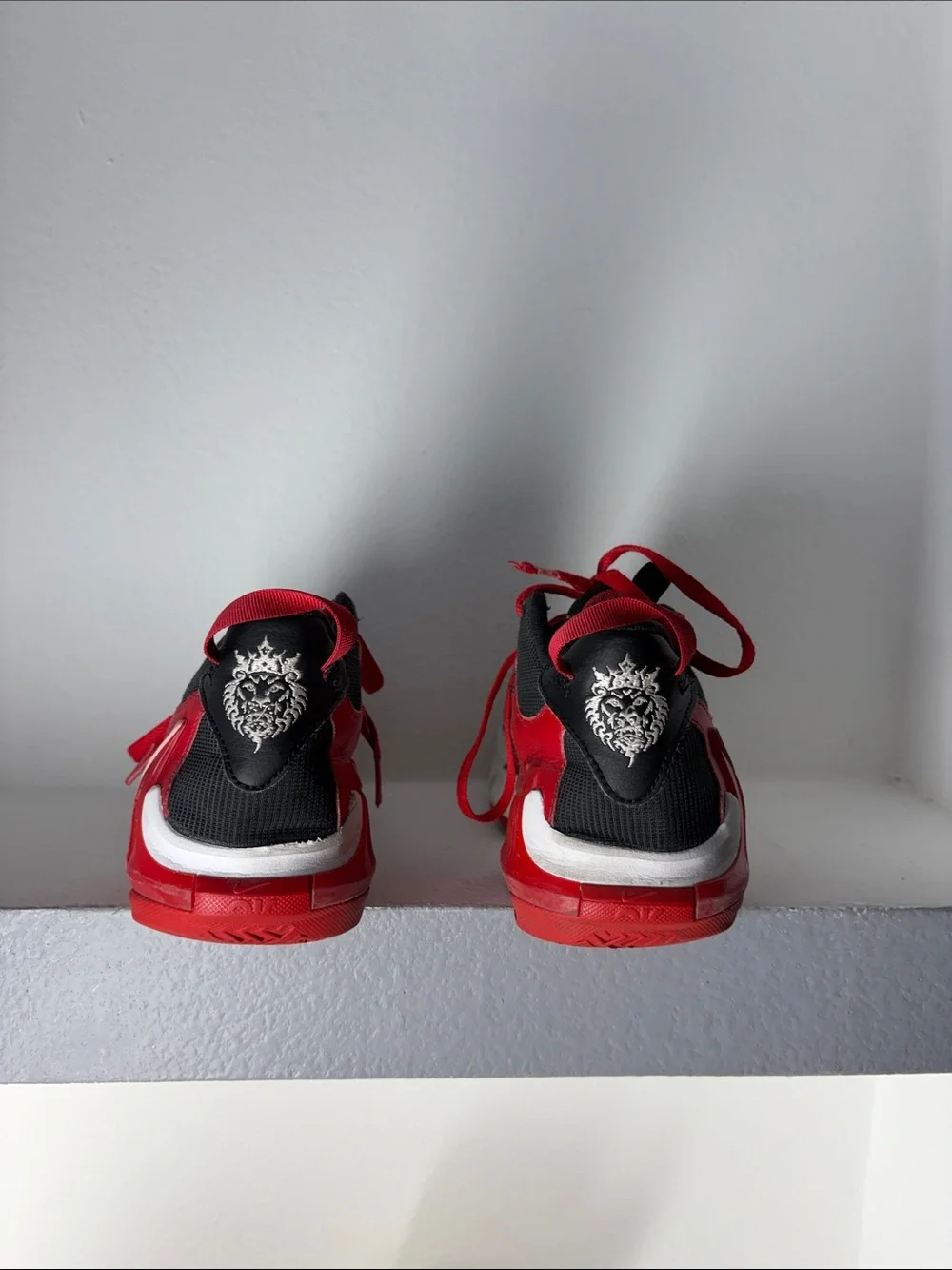 Kids Nike Red and Black Performance Sneakers